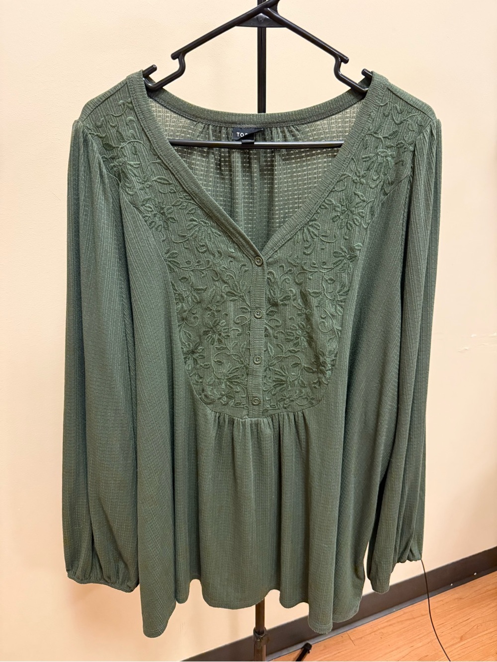 Torrid Olive Green Blouse - 3X
